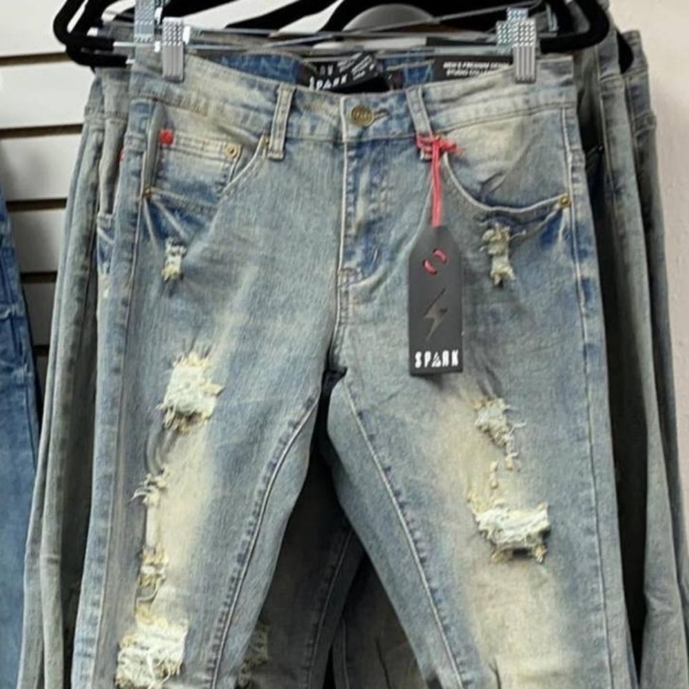 Sparks Mens Straight Leg Jeans